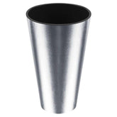 Prosperplast Tubus Chrome Planter 15cm - Silver